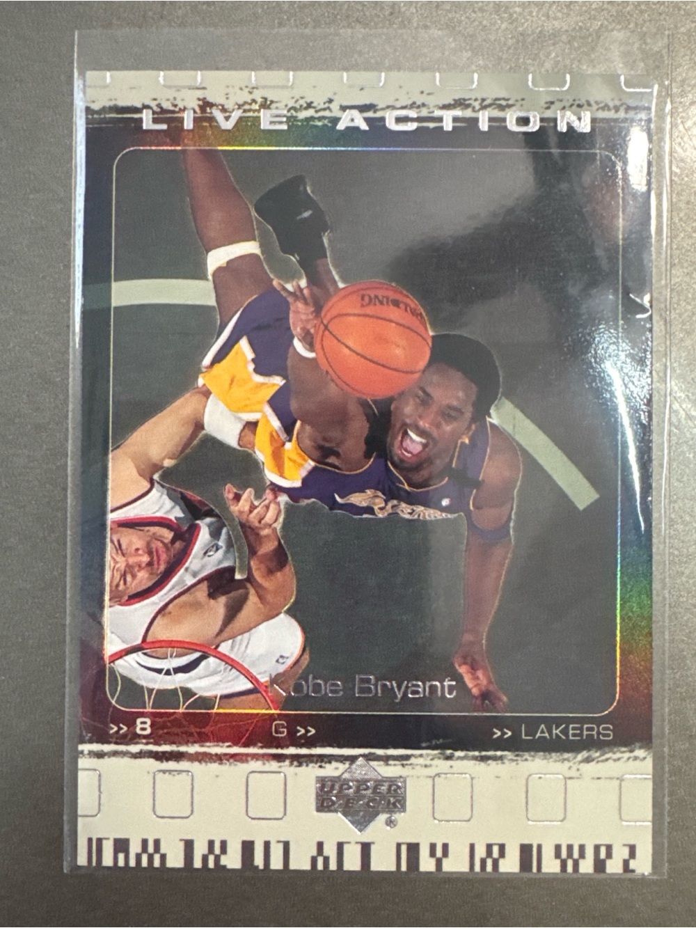 Live Action Basketball Trading Card - Purple